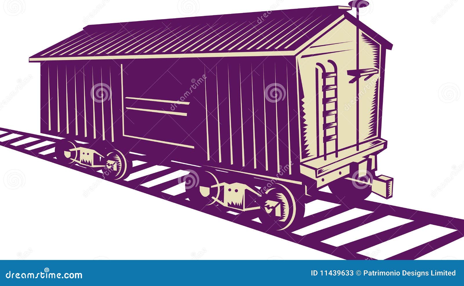 Vagón De Carga De Un Tren De Mercancías Stock de ilustración - Ilustración  de coche, carga: 11439633, image size:1600x989