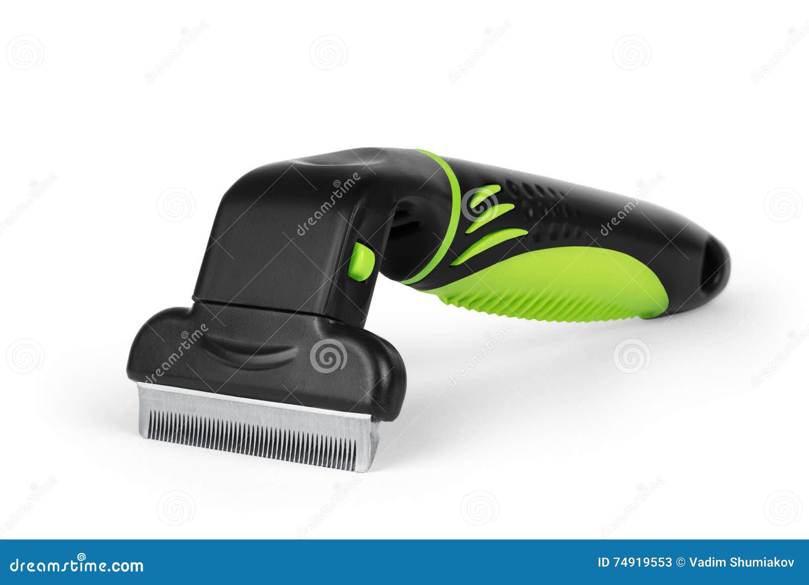 Furminators Green Lying on the White Background Stock Image Image of