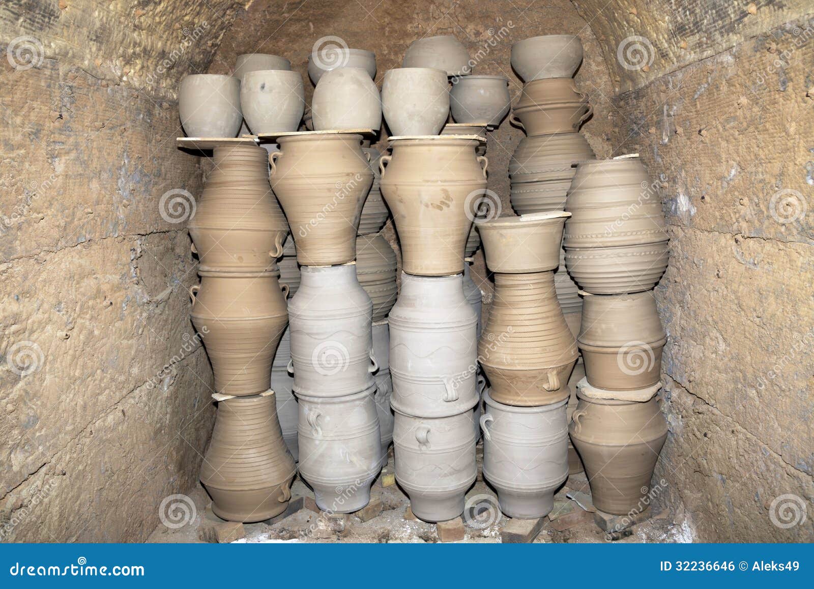 The Furnace in a Potter S Island of Crete Stock Photo Image