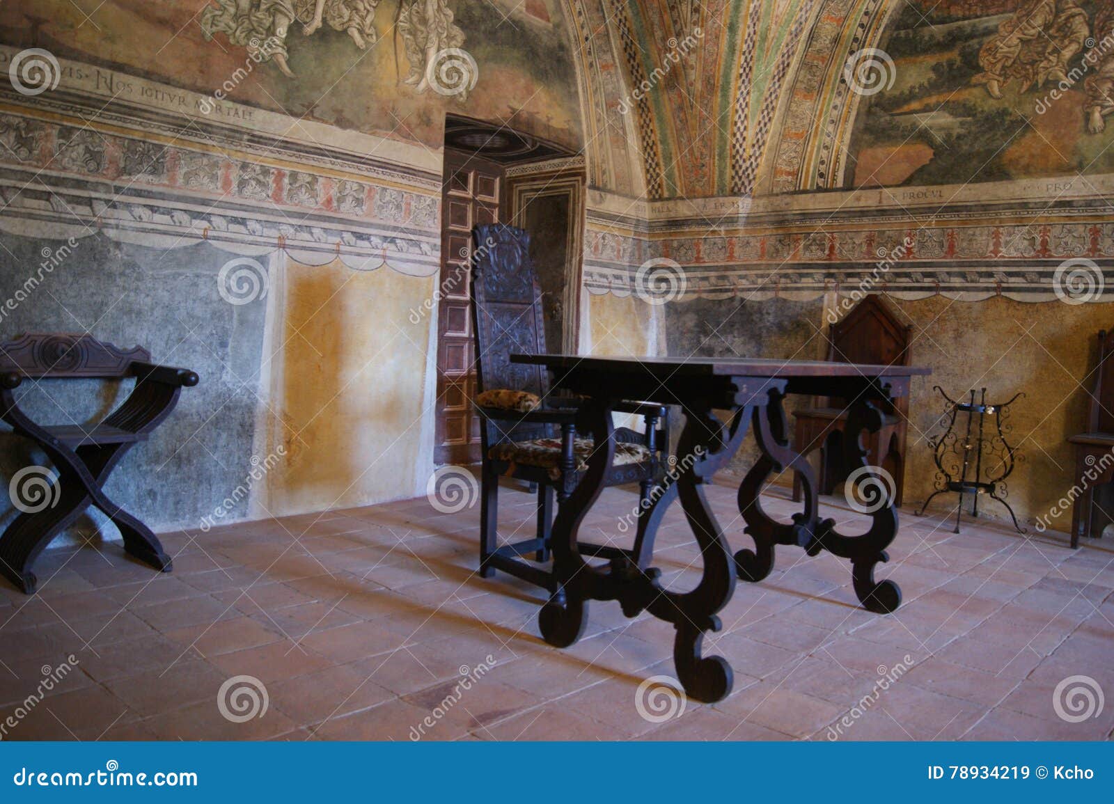 Furnishing Inside Castle Stock Image Image Of Fortification