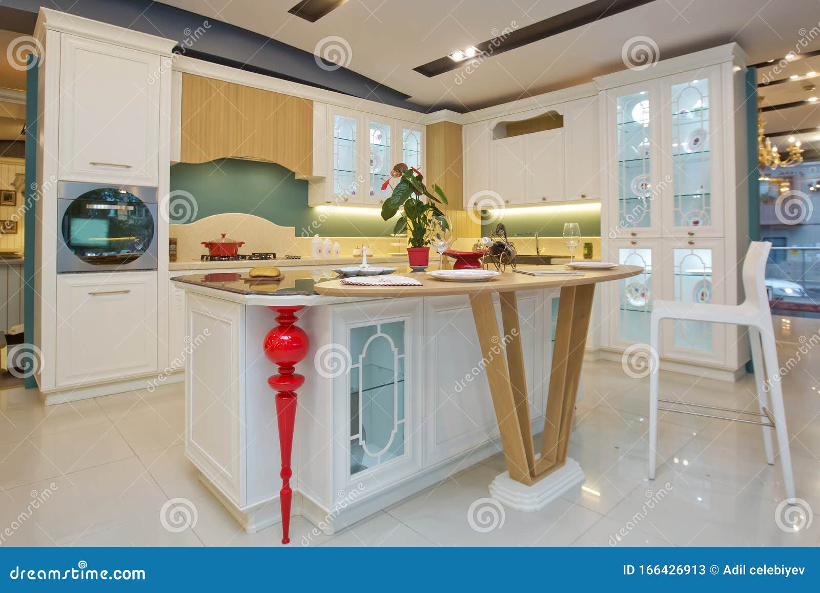 Furniture of the Classic Italian Kitchen. Modern Style. Design ...