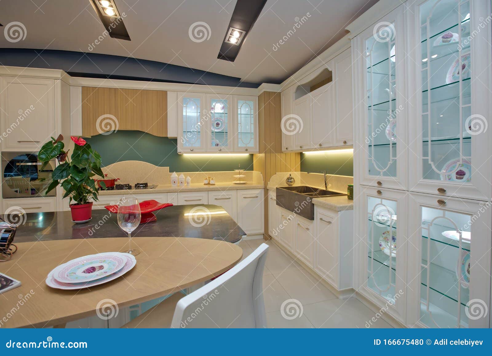 Furniture of the Classic Italian Kitchen. Modern Style. Design ...