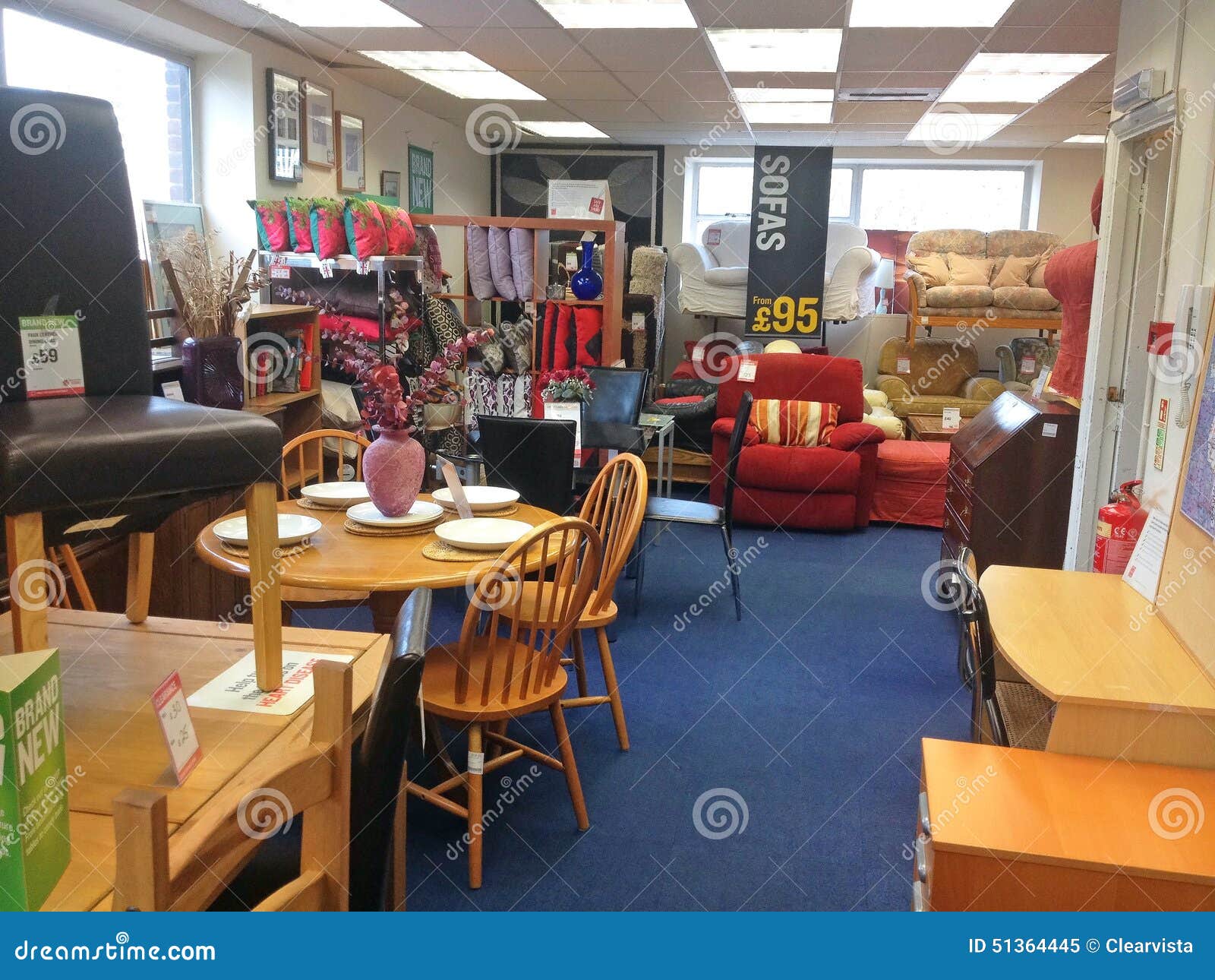 Furniture Inside A Second Hand Used Charity Shop Editorial Image