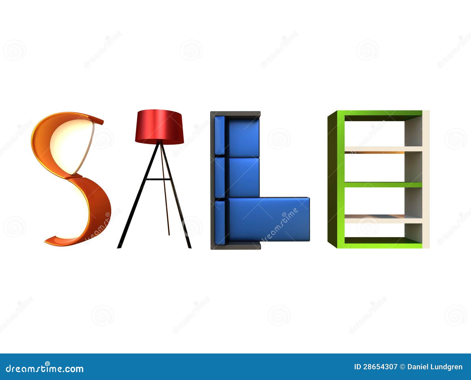 Furniture Sale stock illustration. Illustration of home 28654307