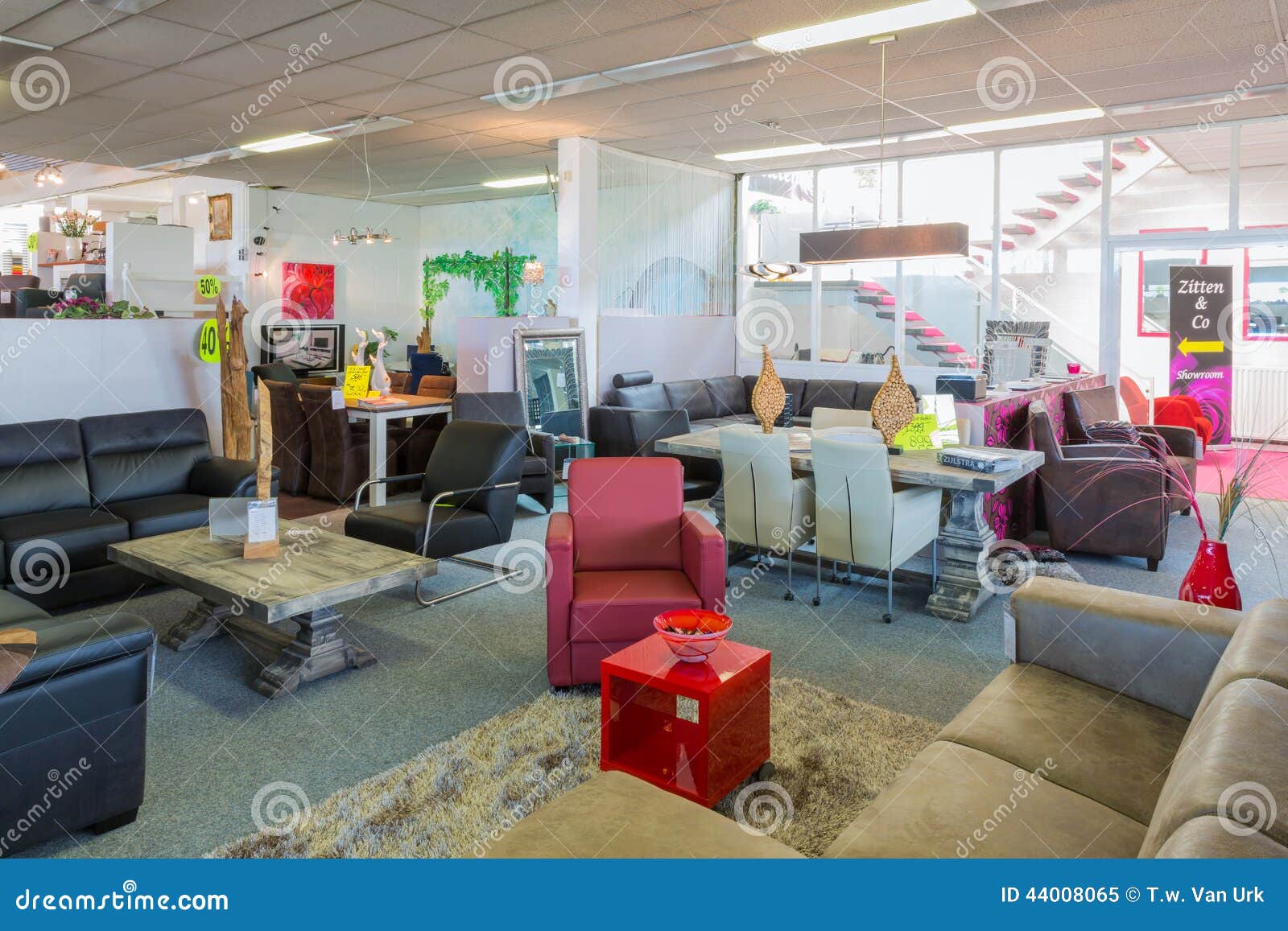 Furniture Showroom with Tables and Chairs Stock Image Image of apartment 44008065