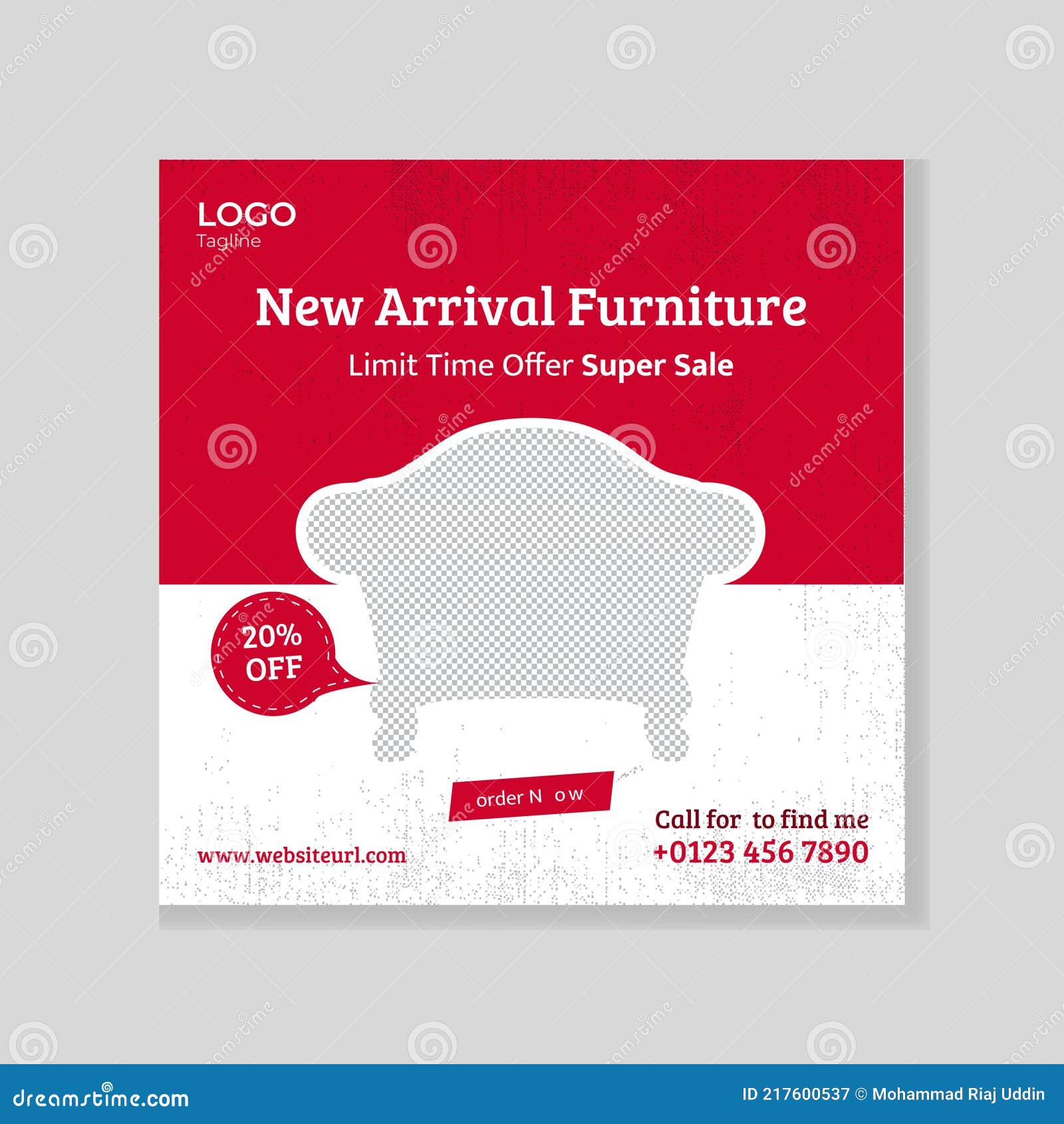 Furniture Social Media Post Design Template Furniture Sofa Table Dining