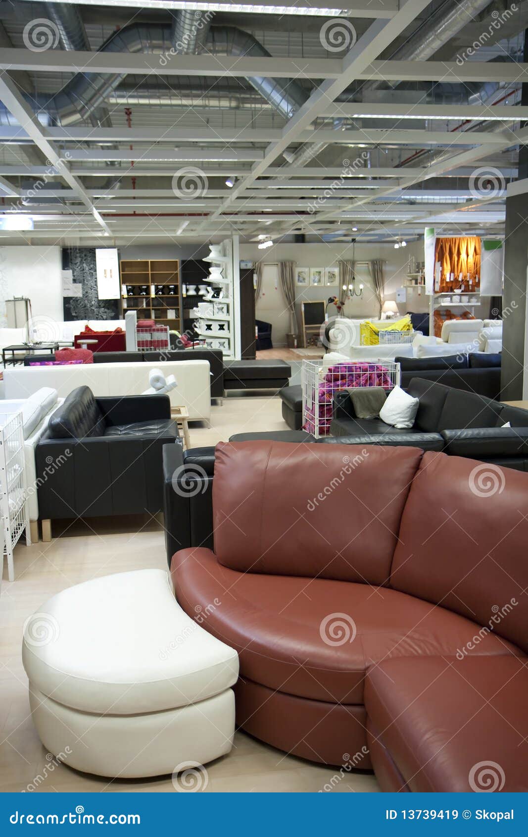 Furniture store stock image. Image of sofa, lounge, couch 13739419