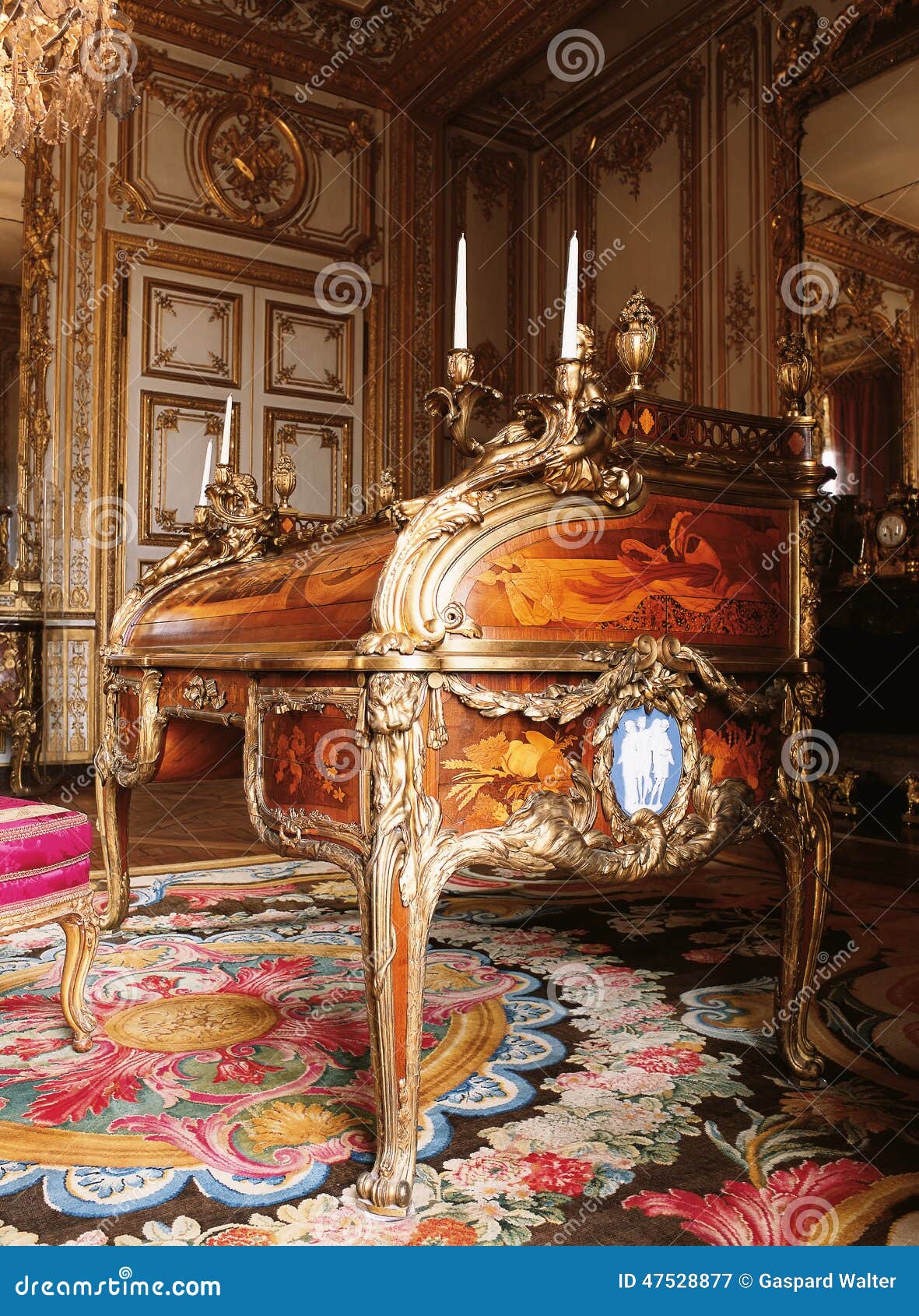 Furniture at Versailles Palace, France Editorial Photography Image of