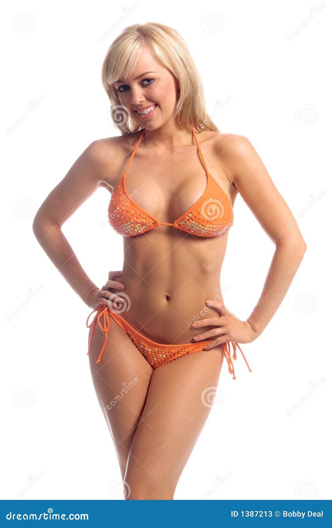 String Bikini Model