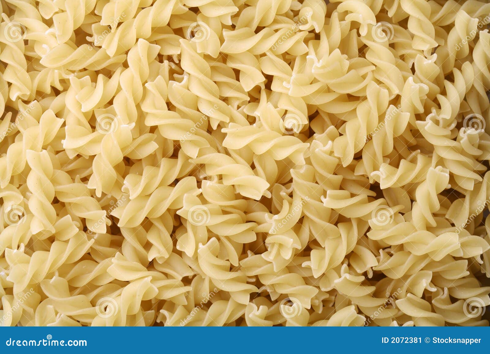 Fusilli Pasta stock image. Image of fusilli, uncooked 2072381