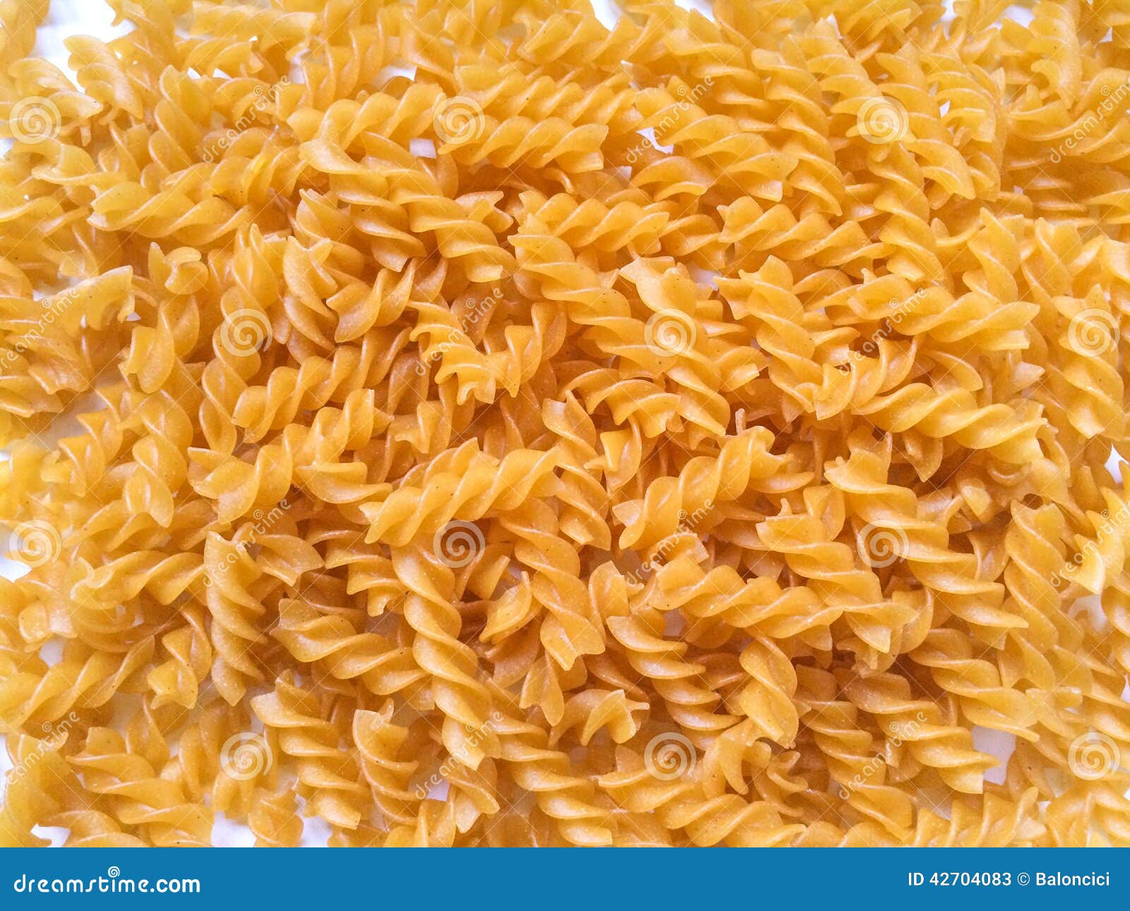 Fusilli pasta stock image. Image of pasta, yellow, fusilli 42704083