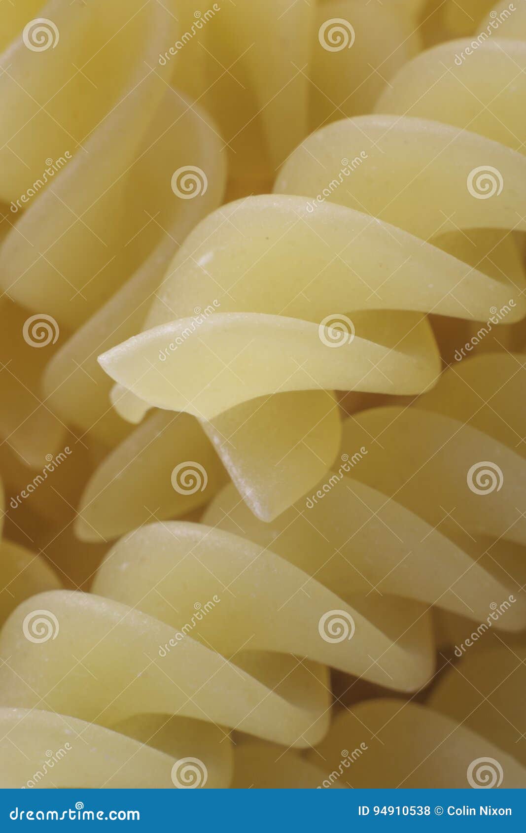 Fusilli Pasta Macro stock photo. Image of food, macro 94910538