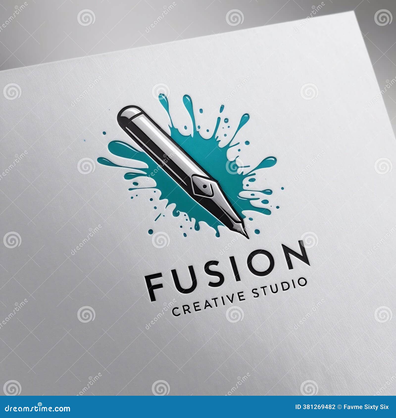 Fusion Creative Studio Logo with Ink Splash Design Element Stock  Illustration - Illustration of creative, fusion: 381269482, image size:1600x1690