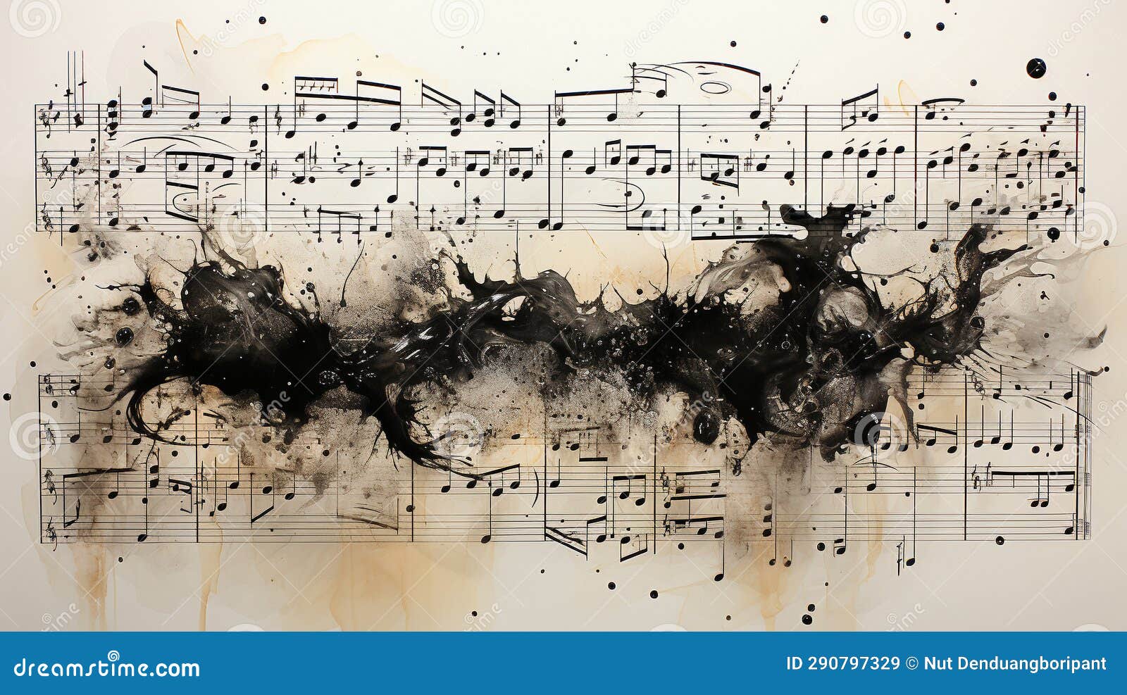 harmonious ink: abstract art inspired by the melody of music