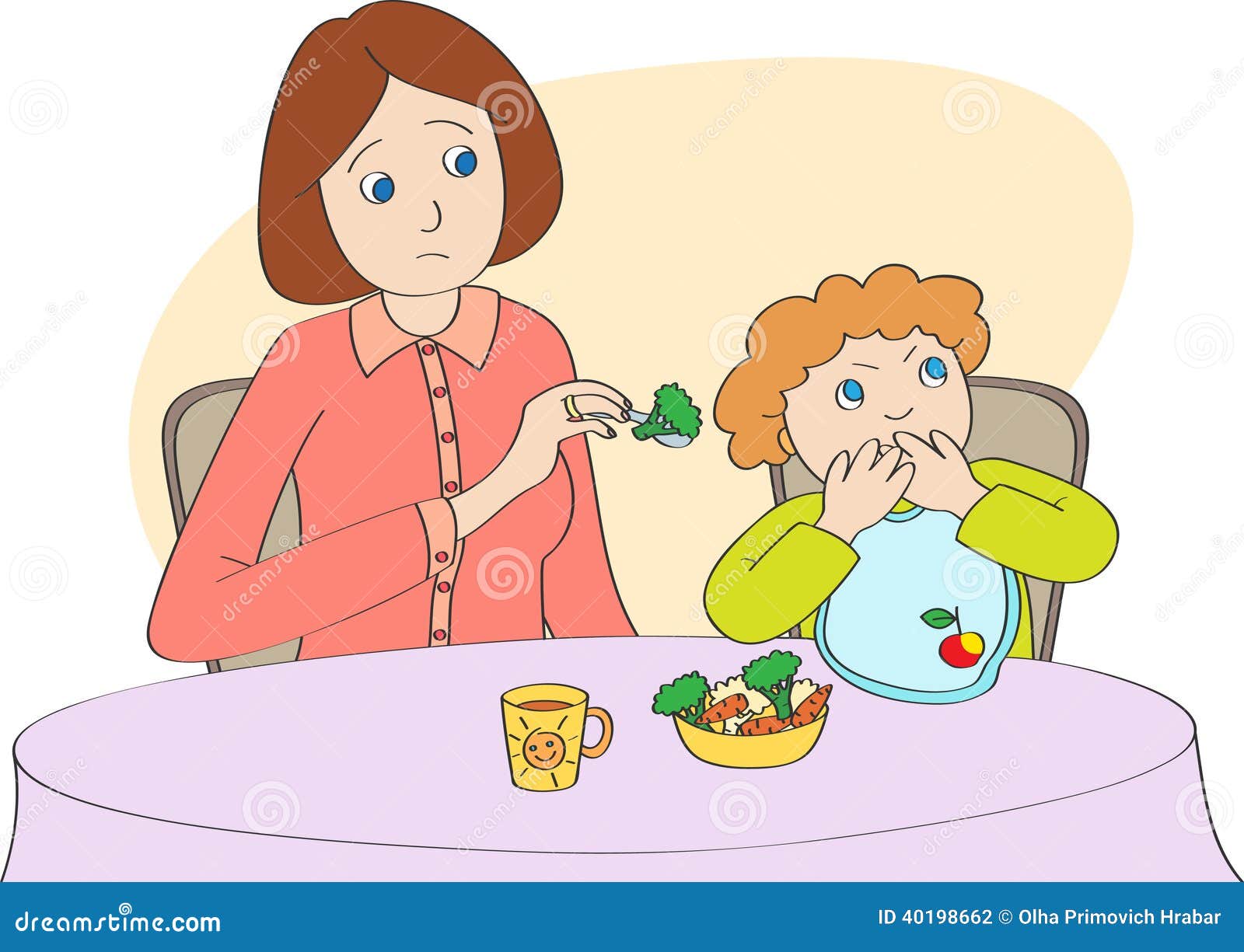 child not helping clipart