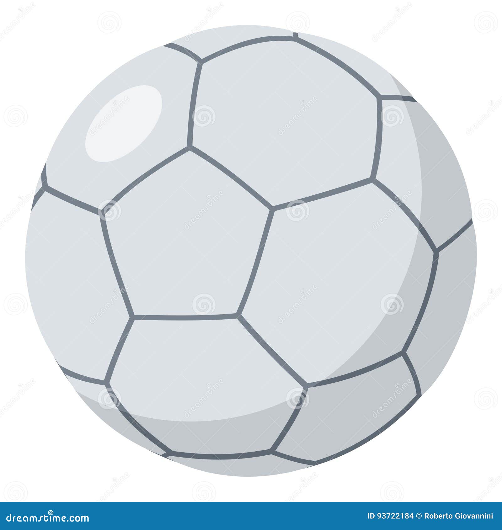  Futsal  Ball  Flat Icon Isolated On White Stock Vector 