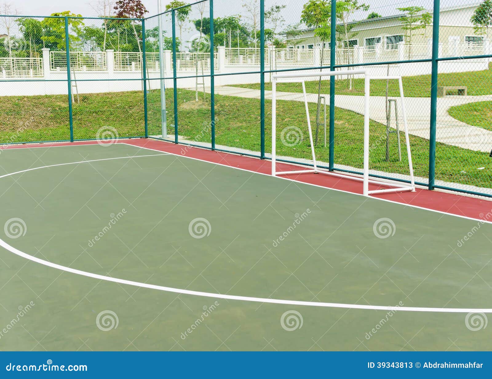 Futsal court. stock image. Image of brickwork, outdoor 39343813