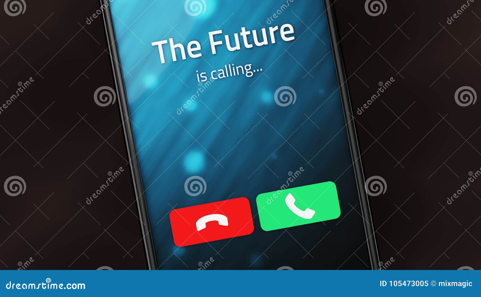 the future is calling on a smart phone