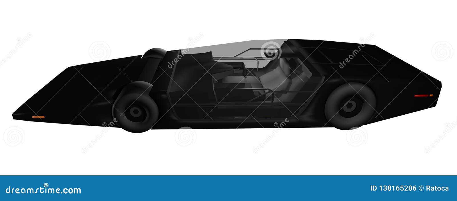 Future prototype car stock illustration. Illustration of transportation -  138165206