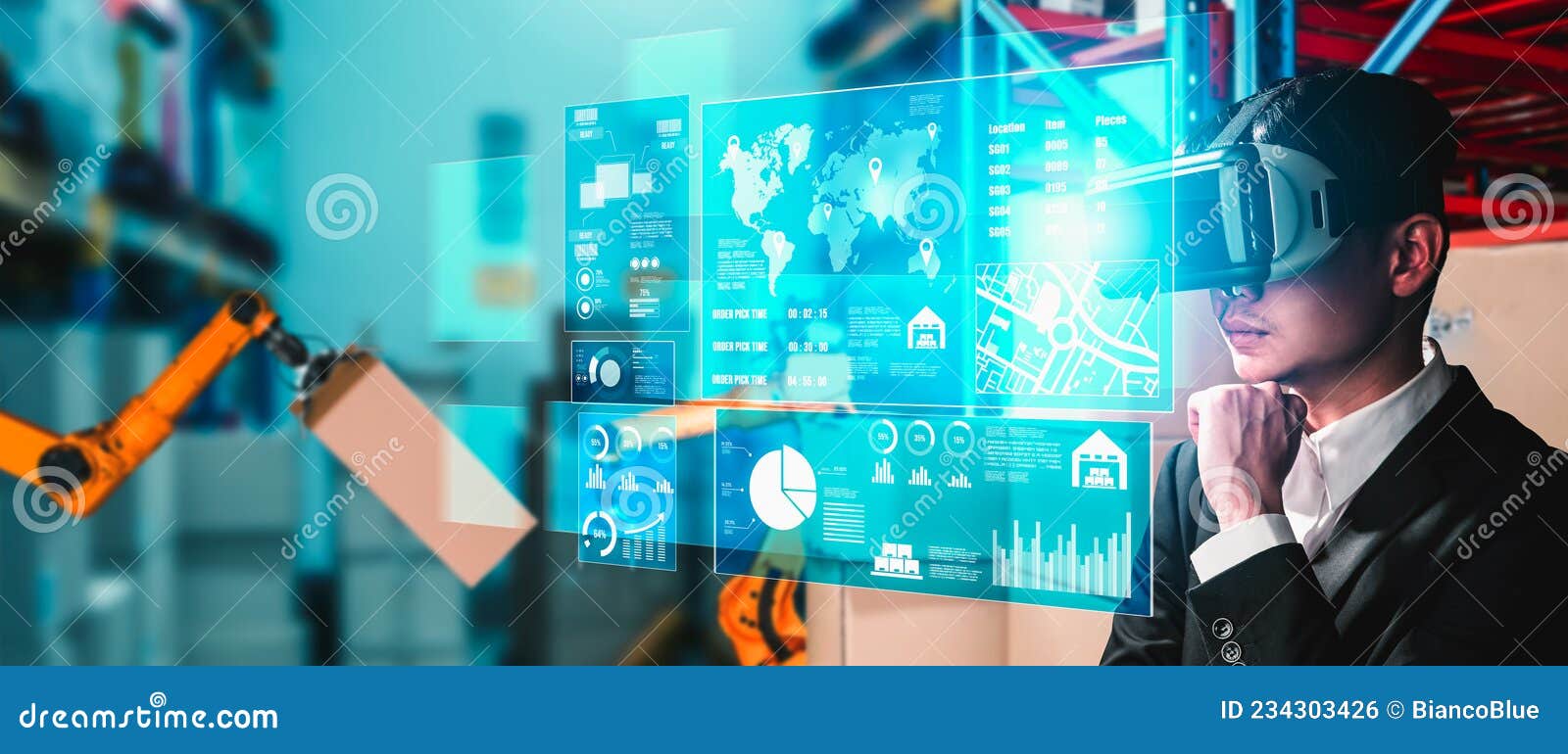 Future Virtual Reality Technology for Innovative VR Warehouse