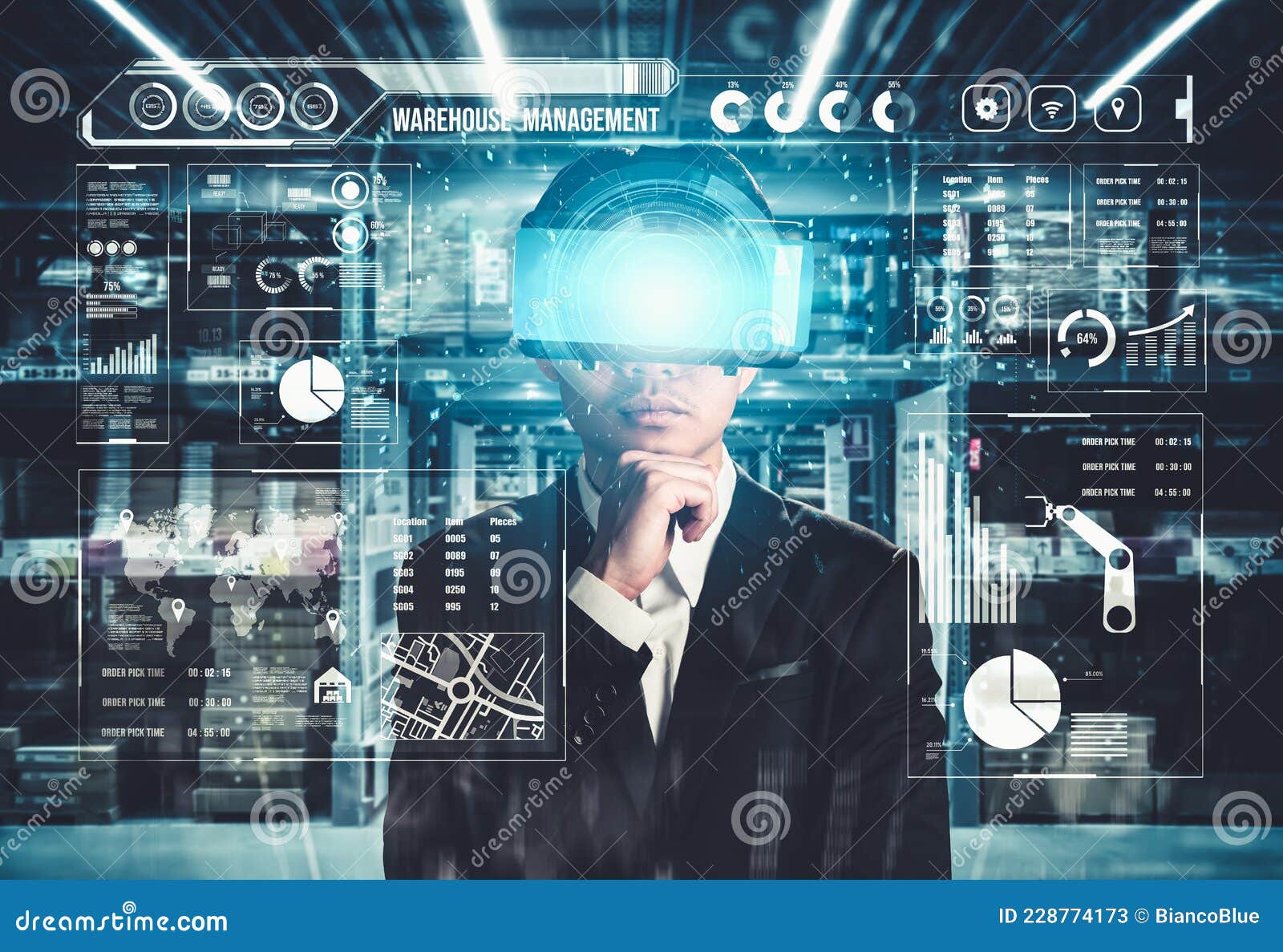 Future Virtual Reality Technology for Innovative VR Warehouse