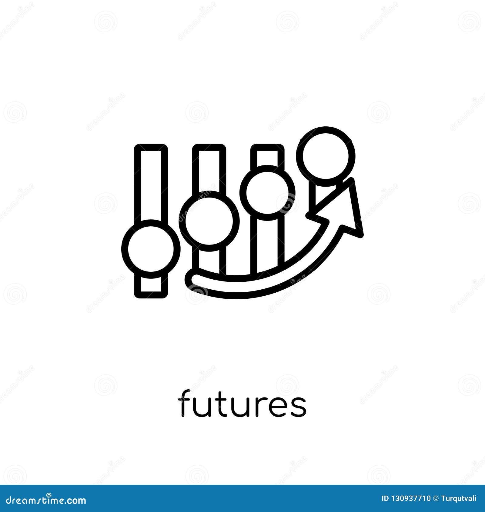 Futures Icon. Trendy Flat Vector Futures Icon On White Background From ...