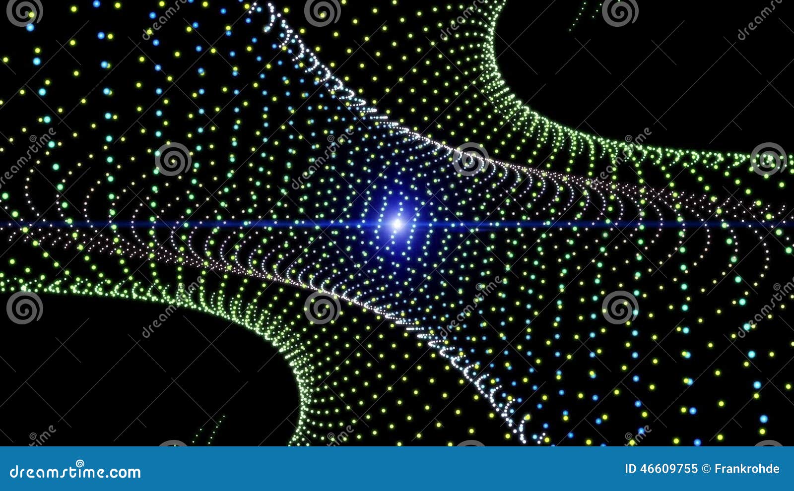 futuristic animation with particle