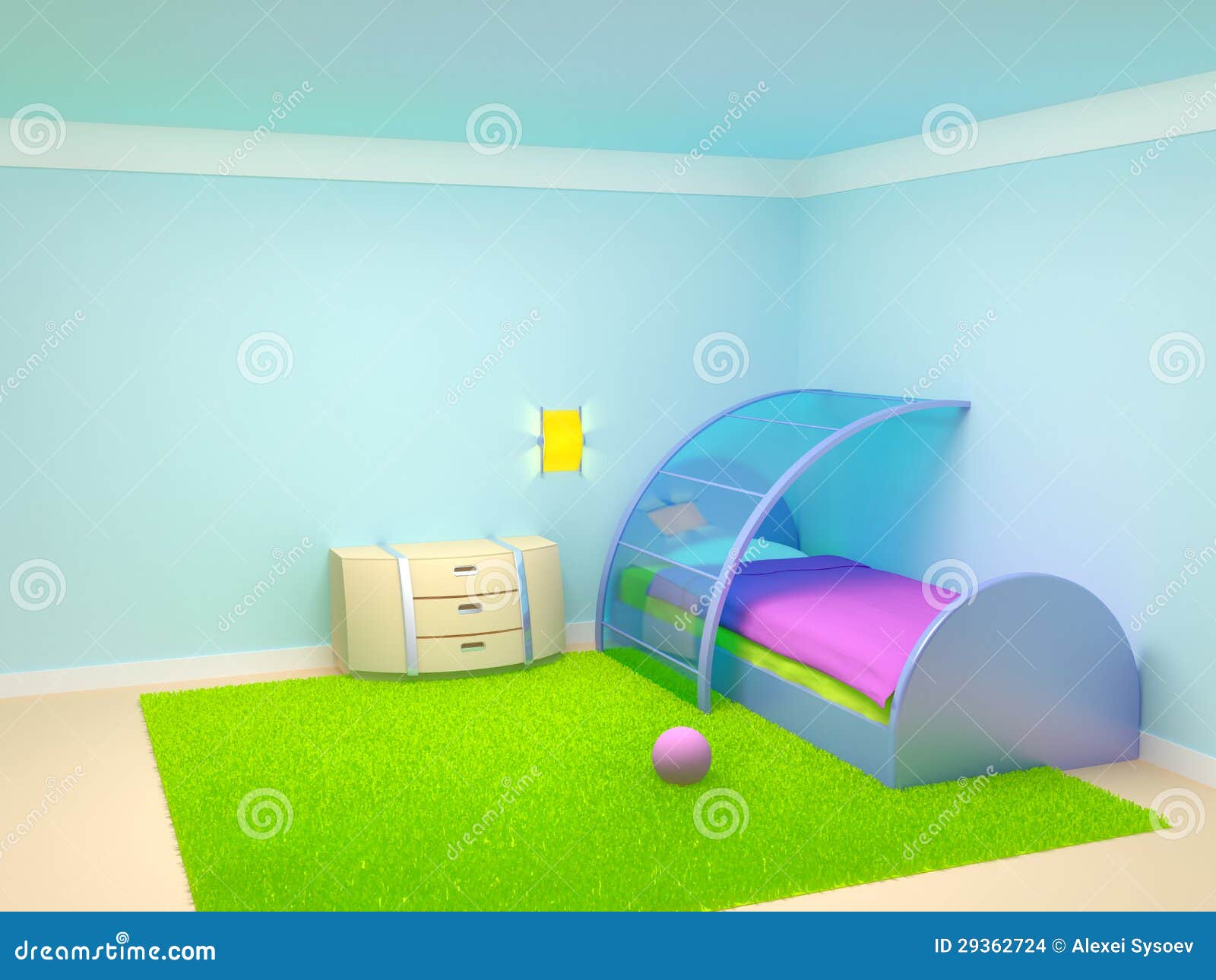 Futuristic Child Bedroom Stock Images Image 29362724