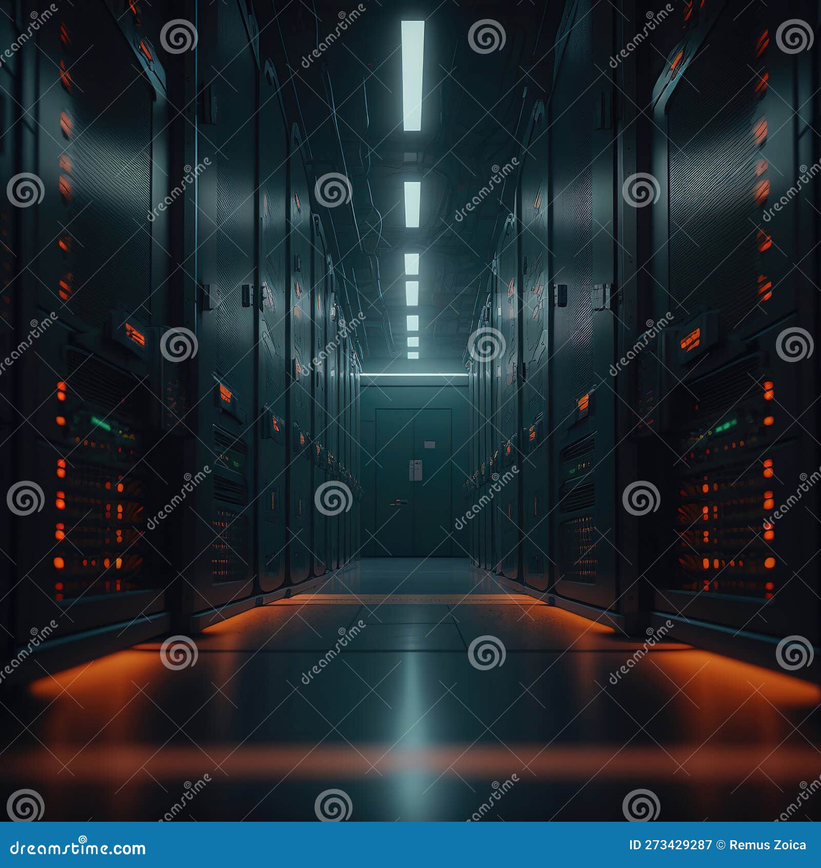Futuristic Datacenter Hub the Nexus of Tomorrow the Evolution of