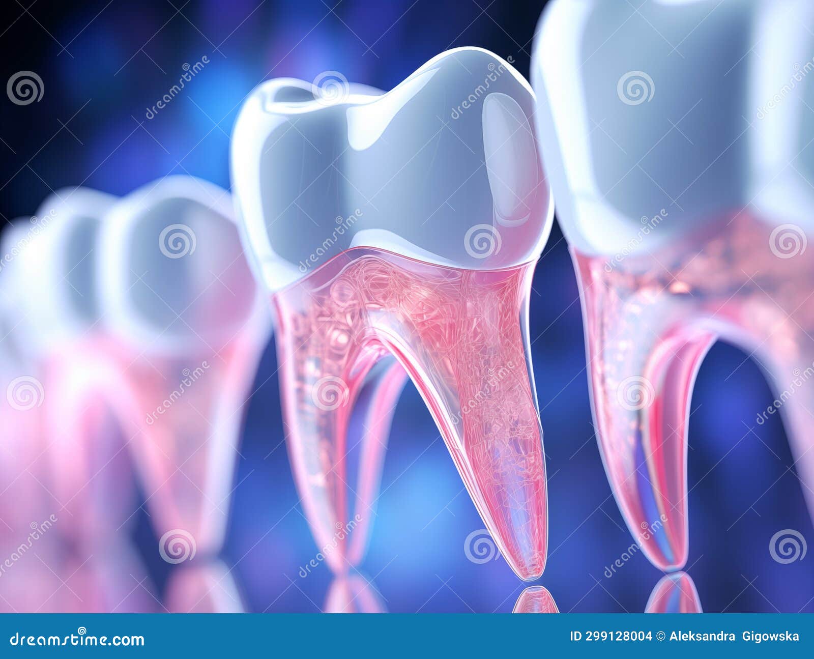 futuristic  of teeth as concept of new techologies in dentistry. generative ai
