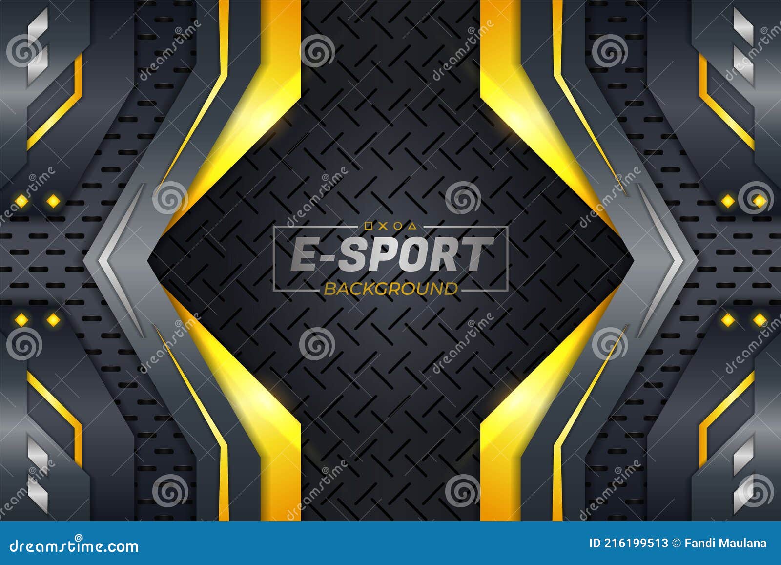 Futuristic Esports современная реалистичная технология металлический стиль перекрывается желтый и серый фон Иллюстрация вектора - иллюстрации насчитывающей элемент, сторонника: 216199513