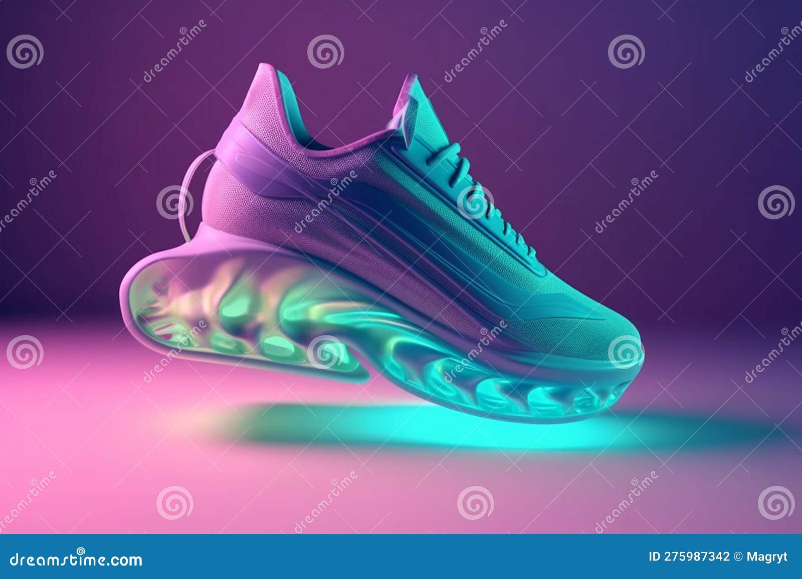 Futuristic Fashion Original Sneakers. Future Design of Stylish Sport ...