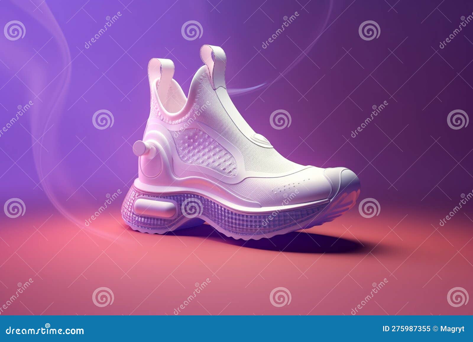 Futuristic Fashion Original Sneakers. Future Design of Stylish Sport ...