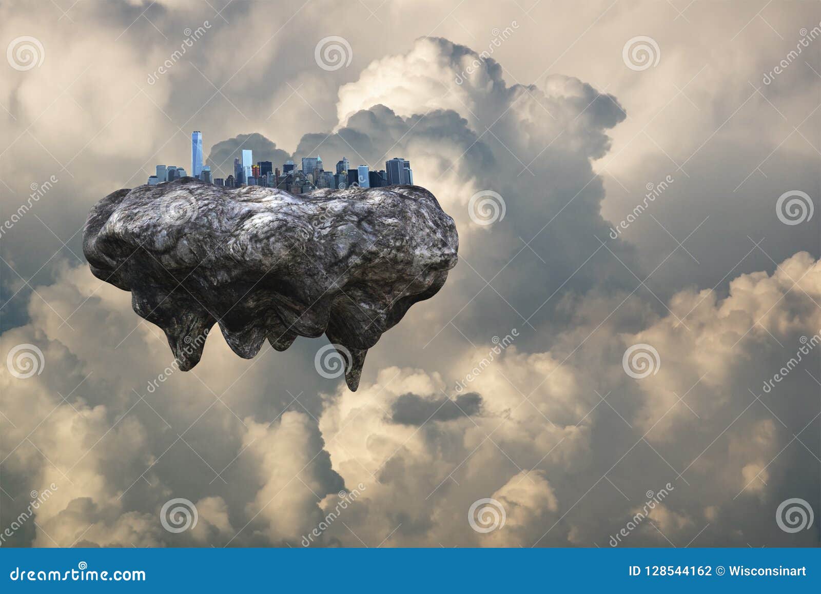 Futuristic Floating City Modern Clouds Stock Photo Image Of Skyline Modern Futuristic Floating City Modern Clouds Stock Photo Image Of Skyline Modern