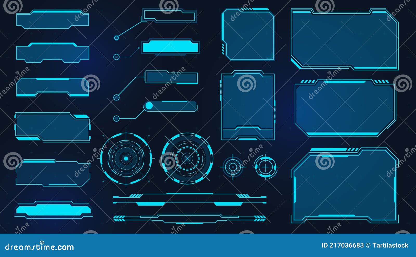 futuristic frames. cyberpunk hud square screen, callout, title and radar. digital info box and sci fi ui panel. virtual