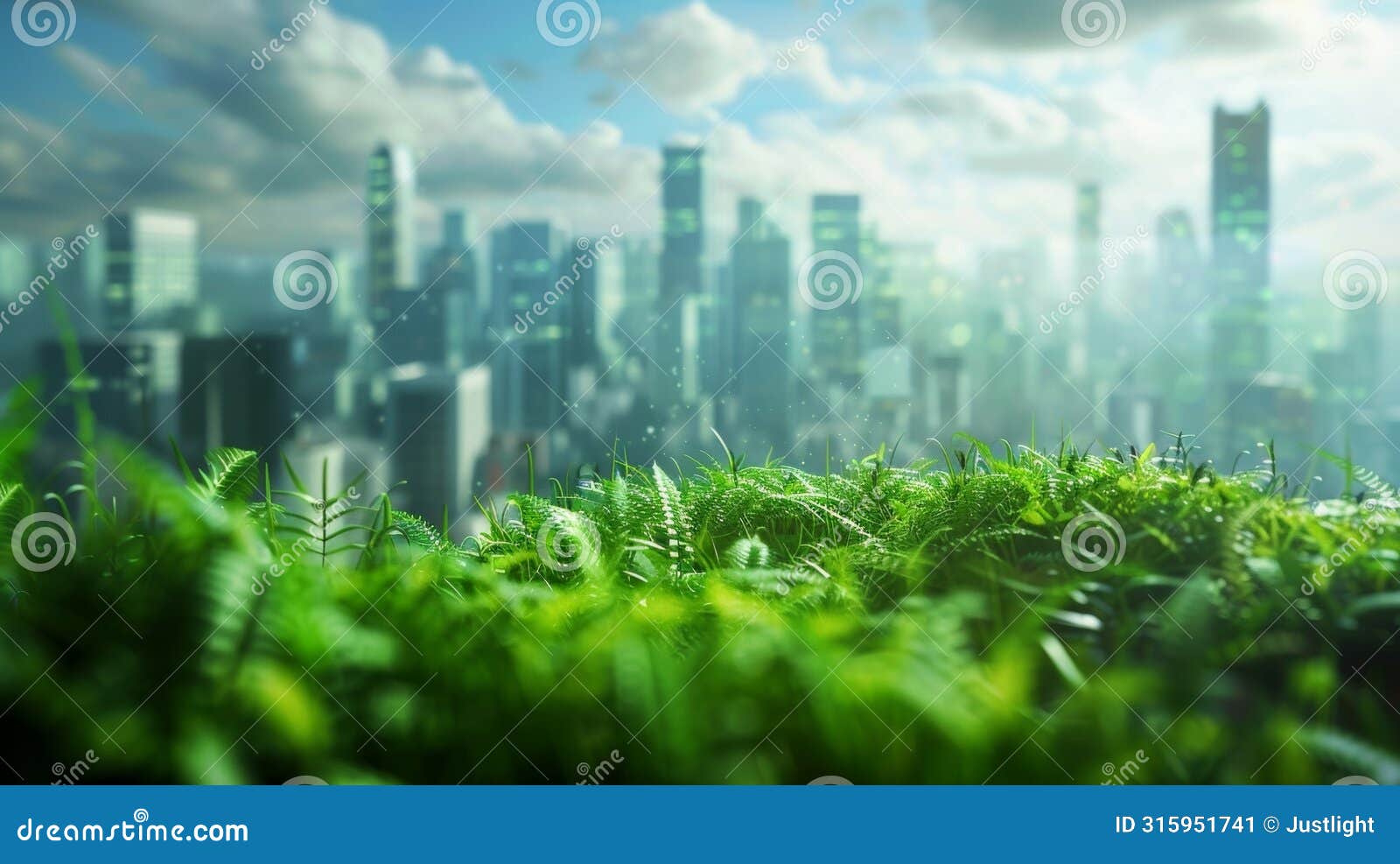 a futuristic image of a cityscape powered by clean and sustainable biofuels as envisioned by a keynote speaker at the