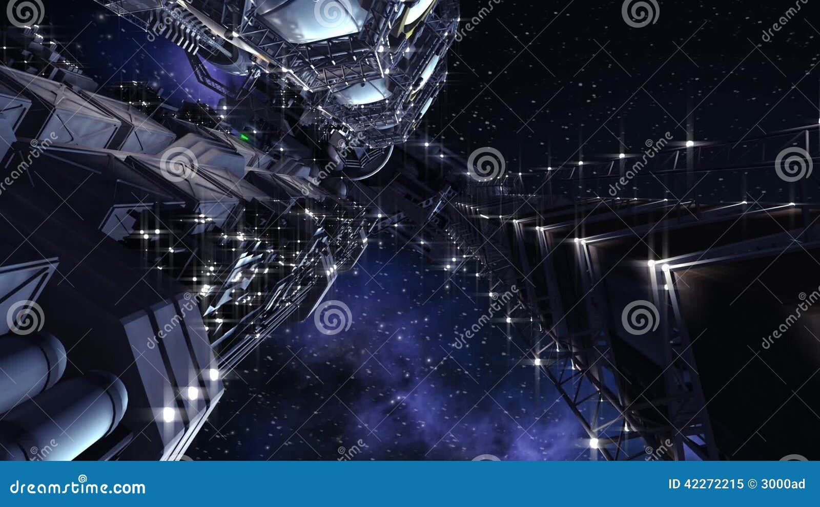 Futuristic Interstellar Spacecraft Stock Video Video Of Intergalactic Alien