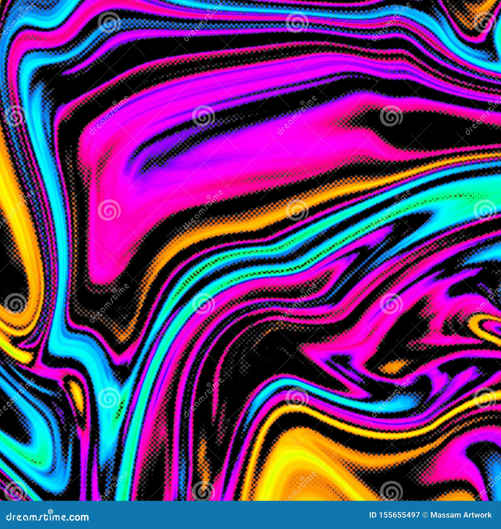 Futuristic Rainbow Colors Liquid Abstract Stock Image - Image of light,  gradient: 155655497