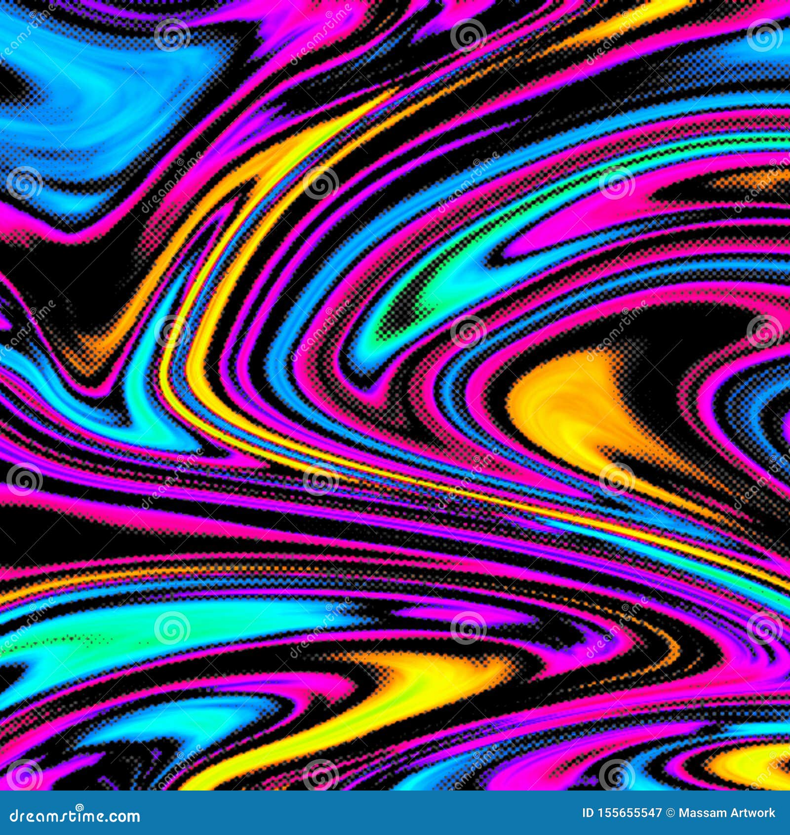 Futuristic Rainbow Colors Liquid Abstract Stock Illustration - Illustration  of background, chrome: 155655547