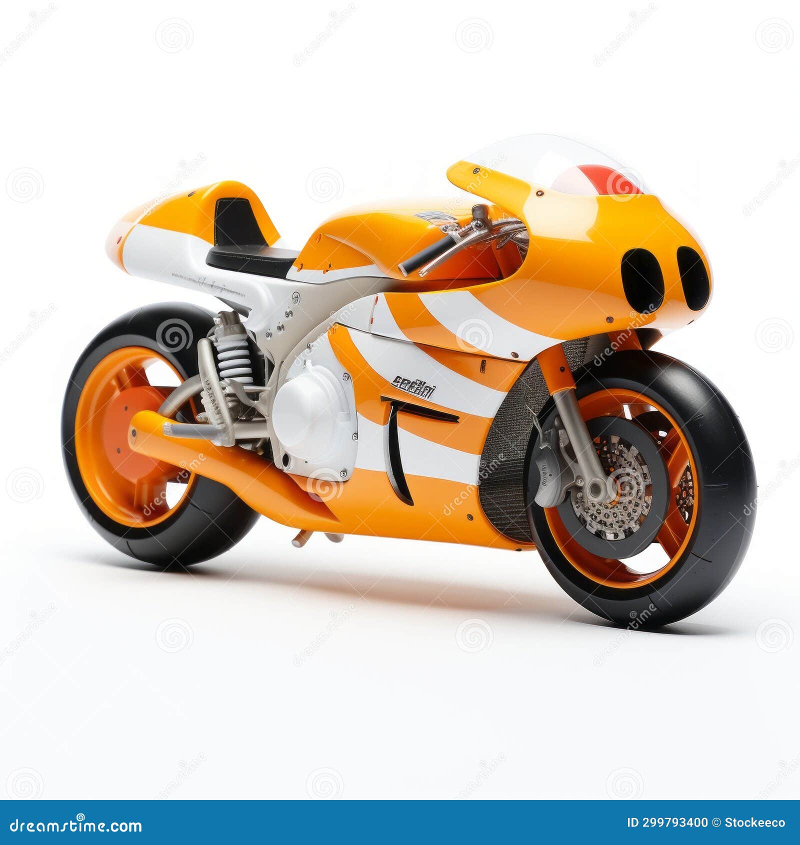 Futuristic Realism: Exquisite Craftsmanship of an Orange and White