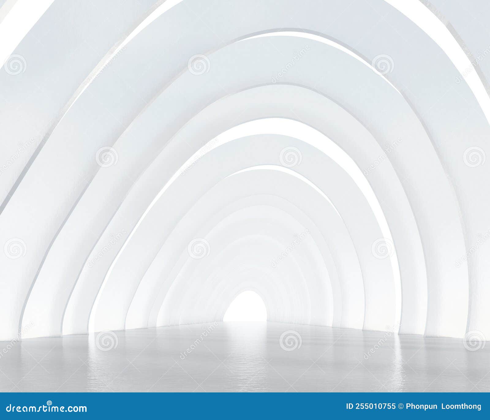 Futuristic Sci-fi Minimalist Architecture with Product Presentation. 3d