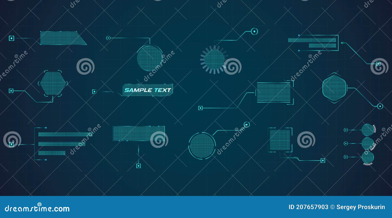 futuristic style leader callout hud