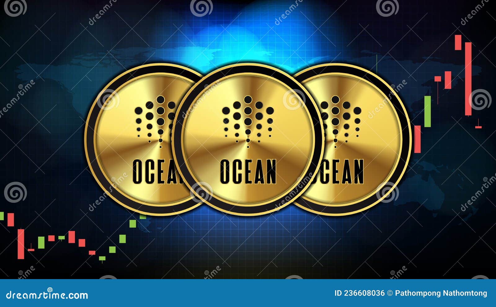 Futuristic Technology Background of Ocean Protocol OCEAN Price Graph Chart  Coin Digital Cryptocurrency Stock Vector - Illustration of livepeer,  finance: 236608036