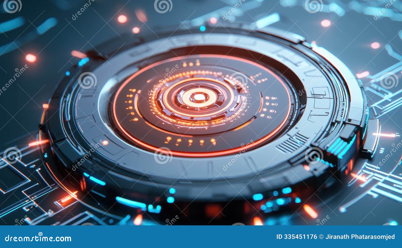 futuristic technology interface