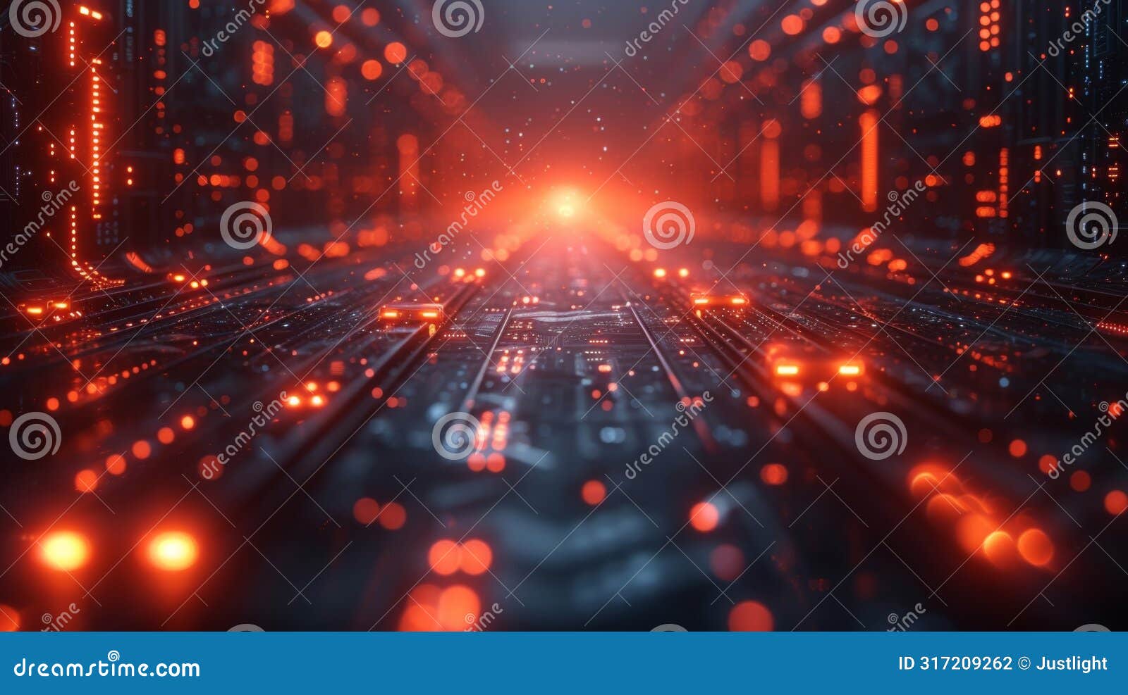 a futuristic visualization of the insurance claim process highlighting the use of artificial intelligence and machine