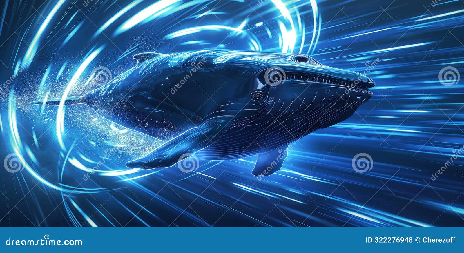 Futuristic Whale Neon Ocean Stock Photos - Free & Royalty-Free Stock Photos  from Dreamstime