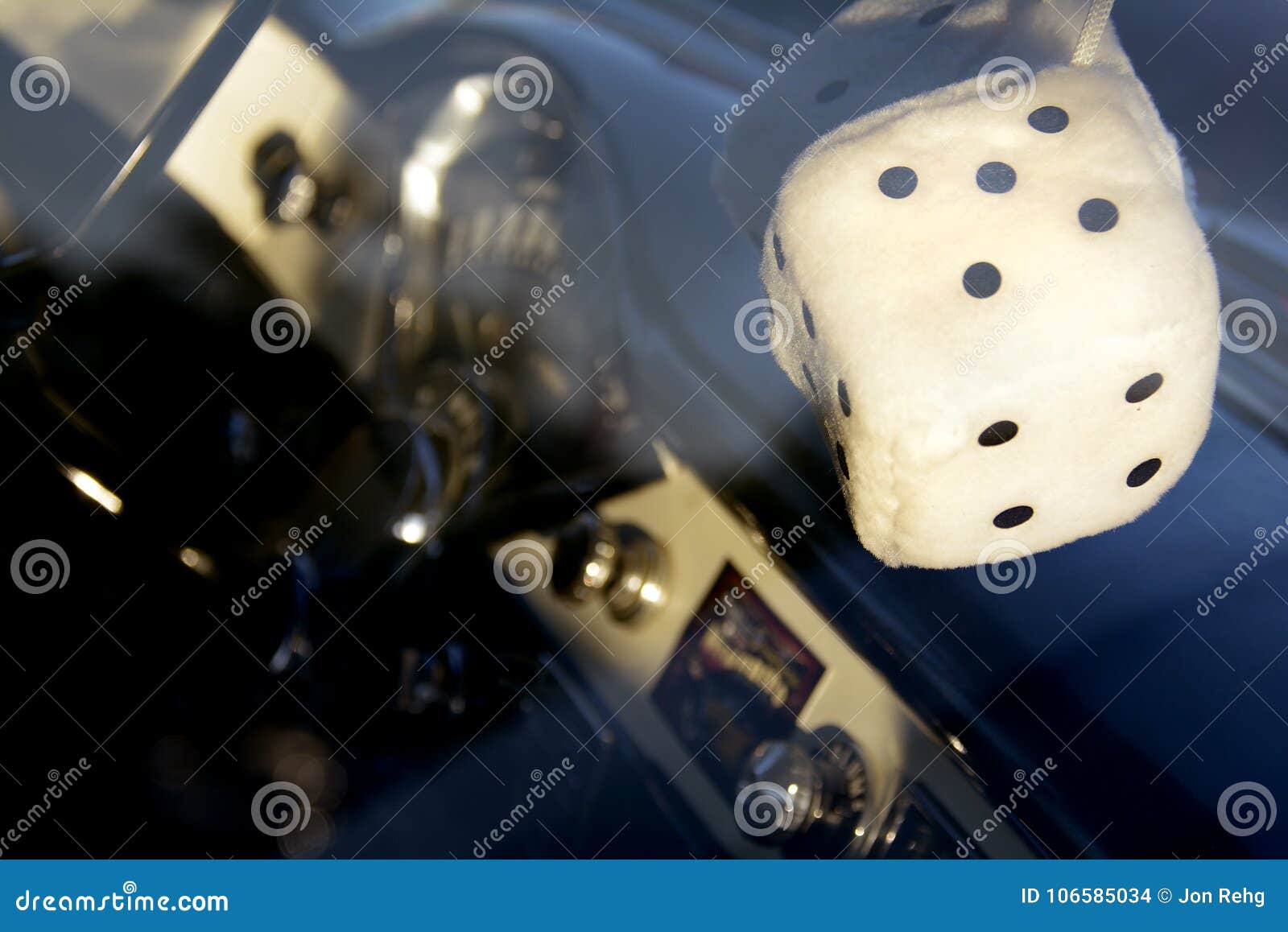 Fuzzy Mirror Dice Stock Photo - Download Image Now - Fuzzy Dice