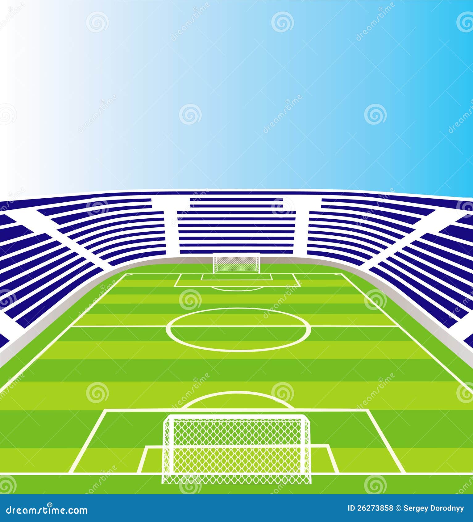 Fußballstadion. vektor abbildung. Illustration von freizeit 26273858