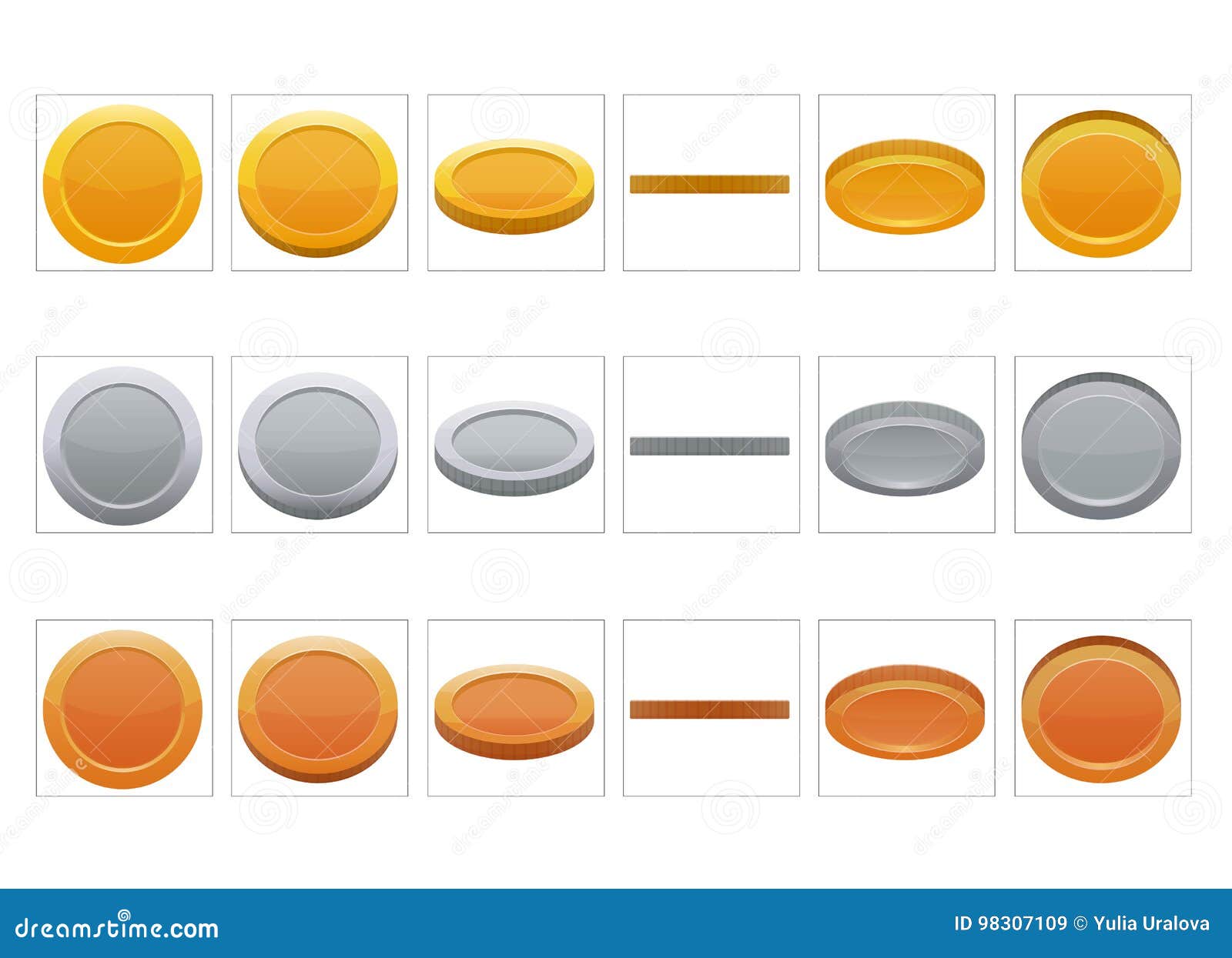 fx sprite sheet animation of coin