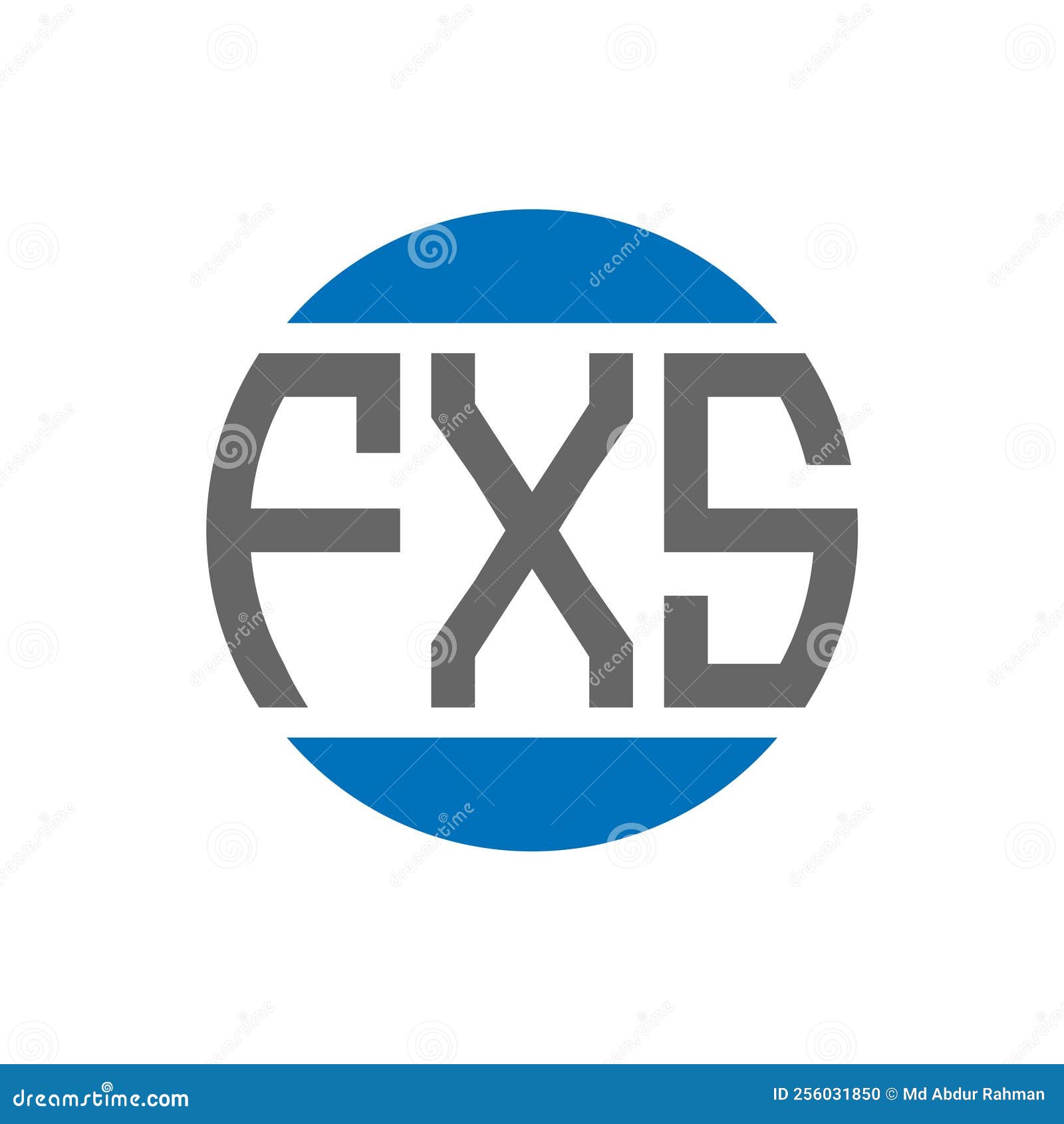 fxs letter logo  on white background. fxs creative initials circle logo concept. fxs letter 